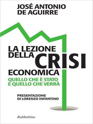 cover image of La lezione della crisi economica
